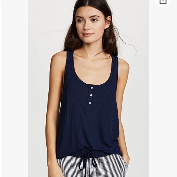 Splendid Women's Sleeveless Racerback Tank Shirt Top size small - Picture 2 of 16